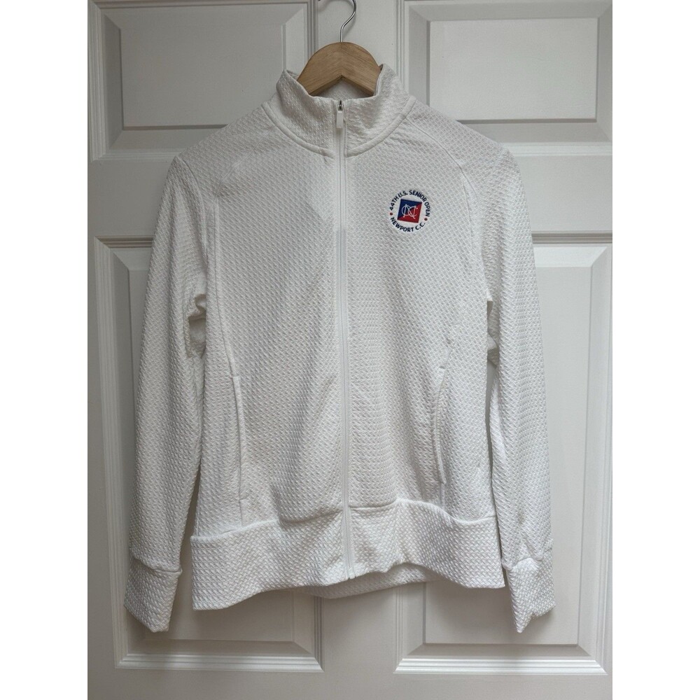 Adidas Women's Golf Jacket Size Medium White USGA 44th Senior Open Newport NWT